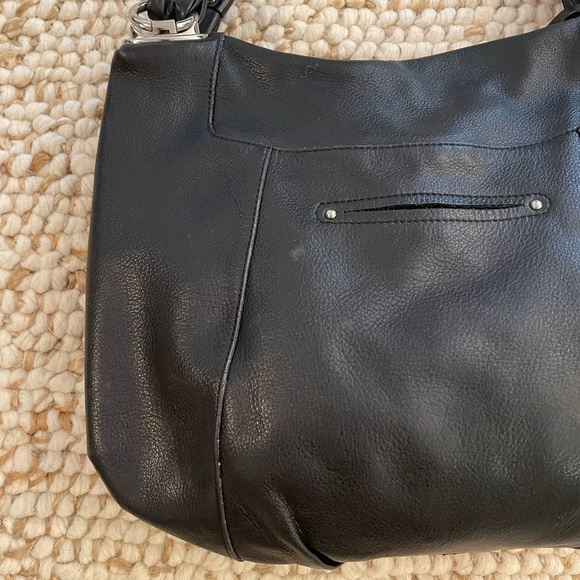 b. markowsky Leather Two Handled Shoulder Bag Black - Picture 8 of 17